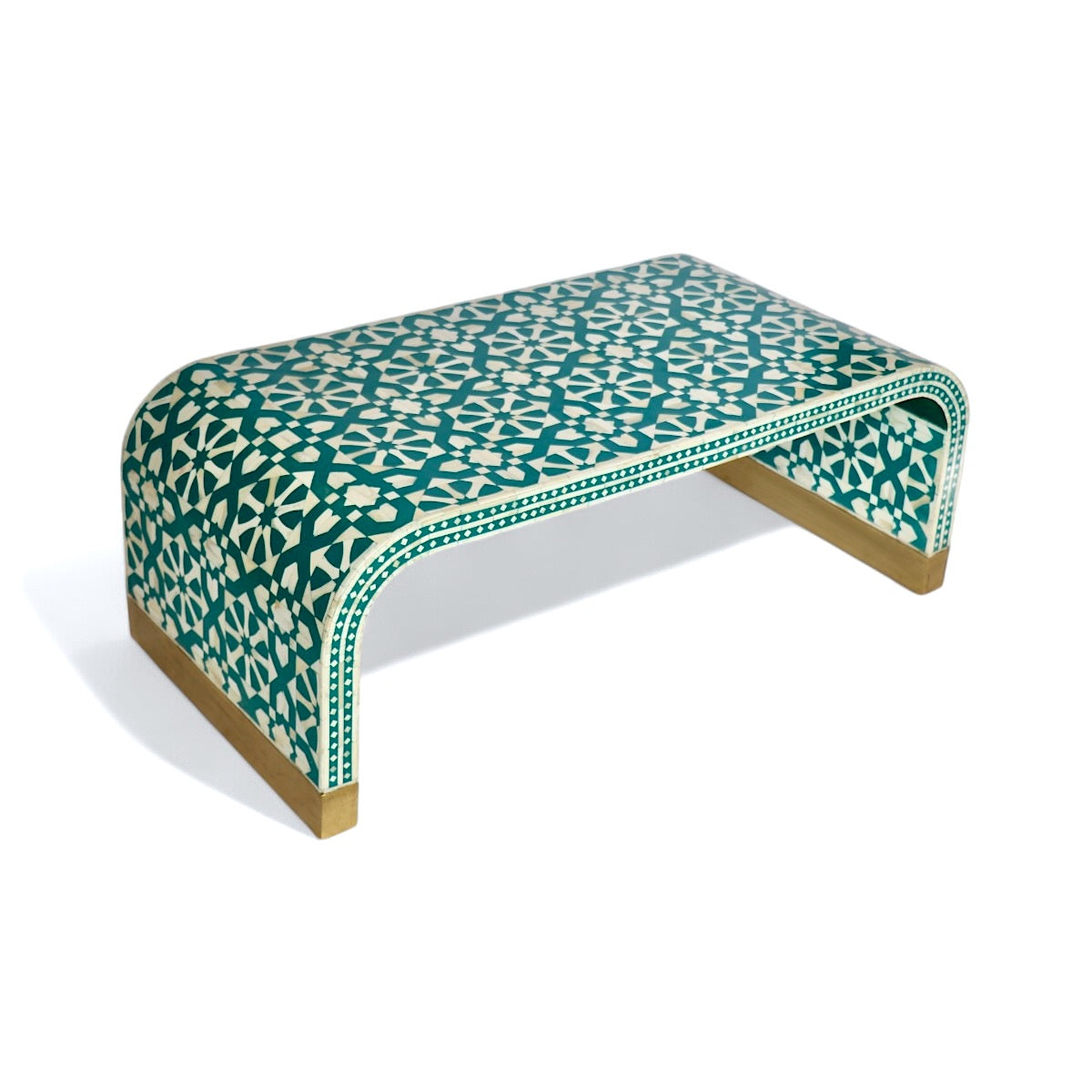 Fez Turquoise Bone Inlay Coffee Table