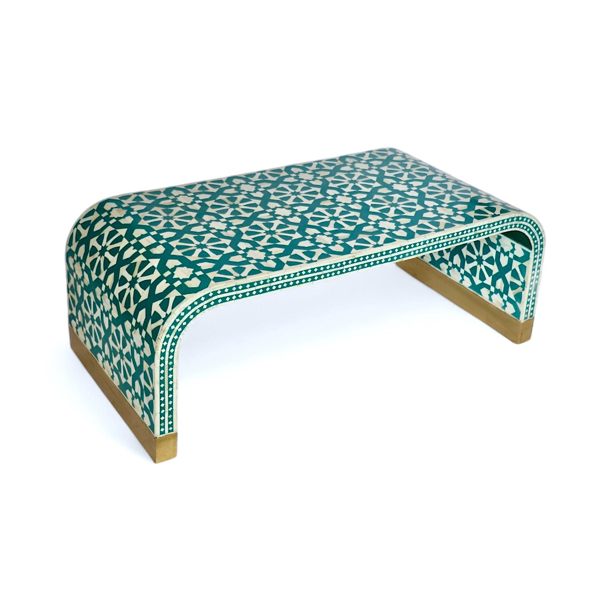 Fez Turquoise Bone Inlay Coffee Table