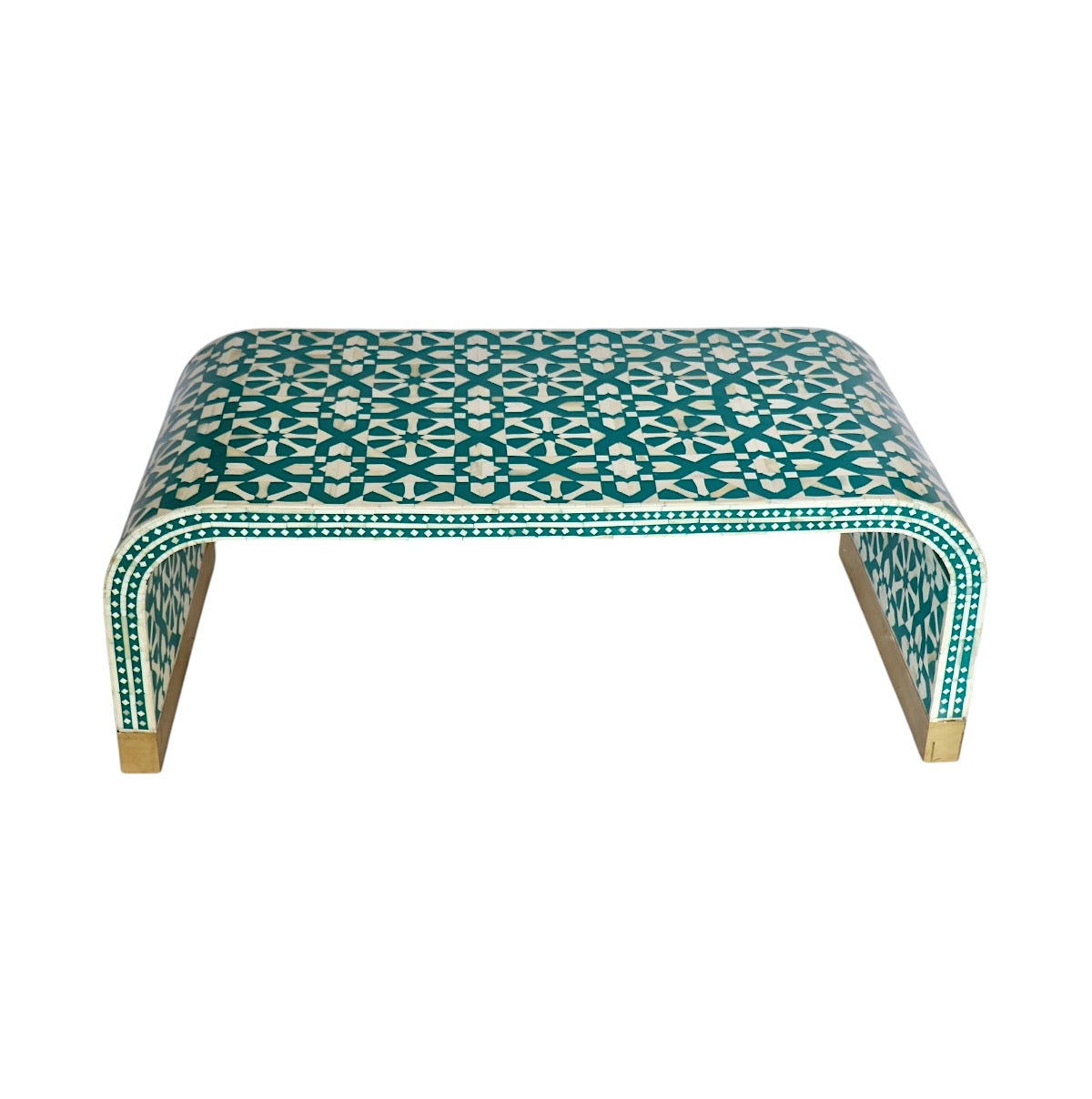 Fez Turquoise Bone Inlay Coffee Table