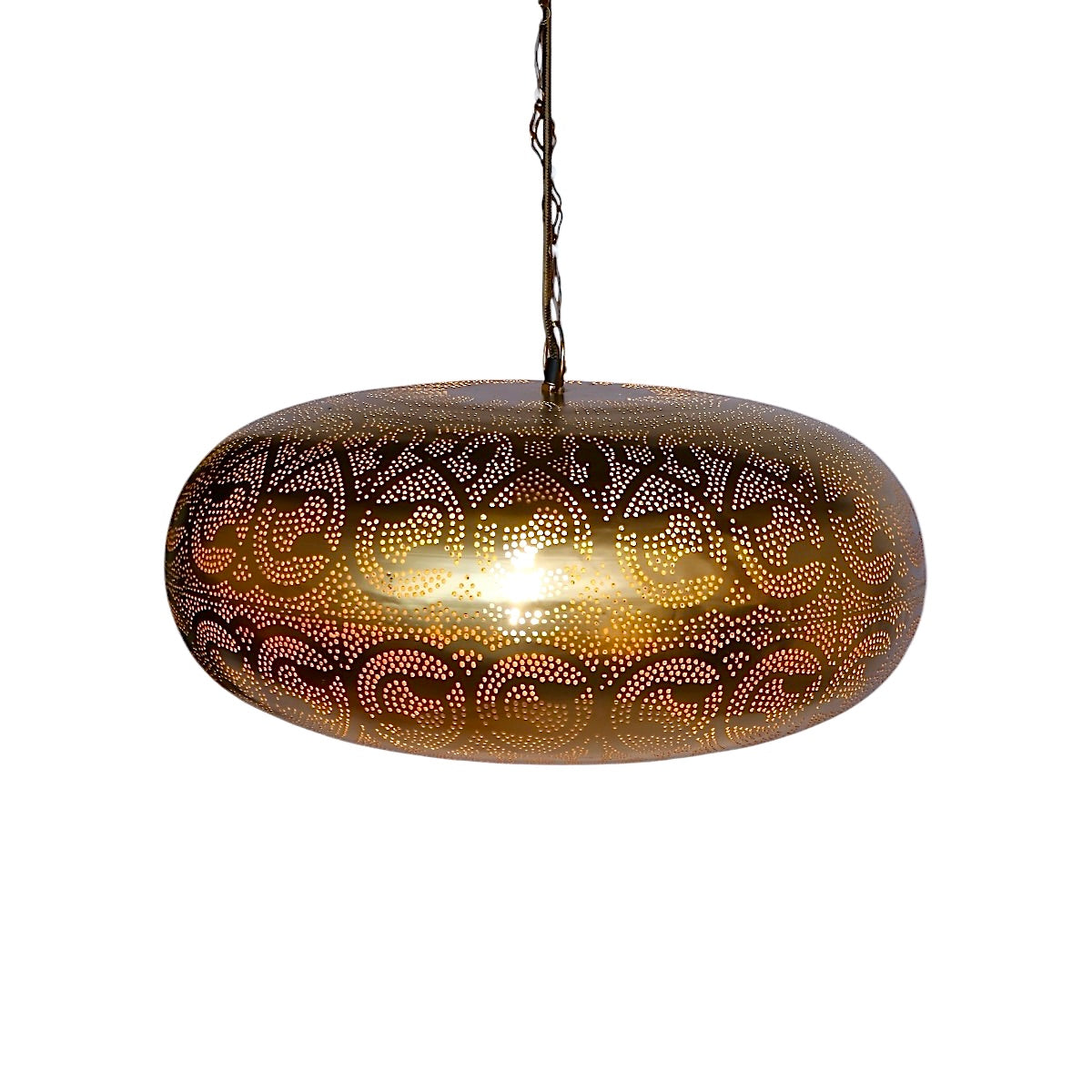 Handcrafted Brass Moroccan Pendant Lamp
