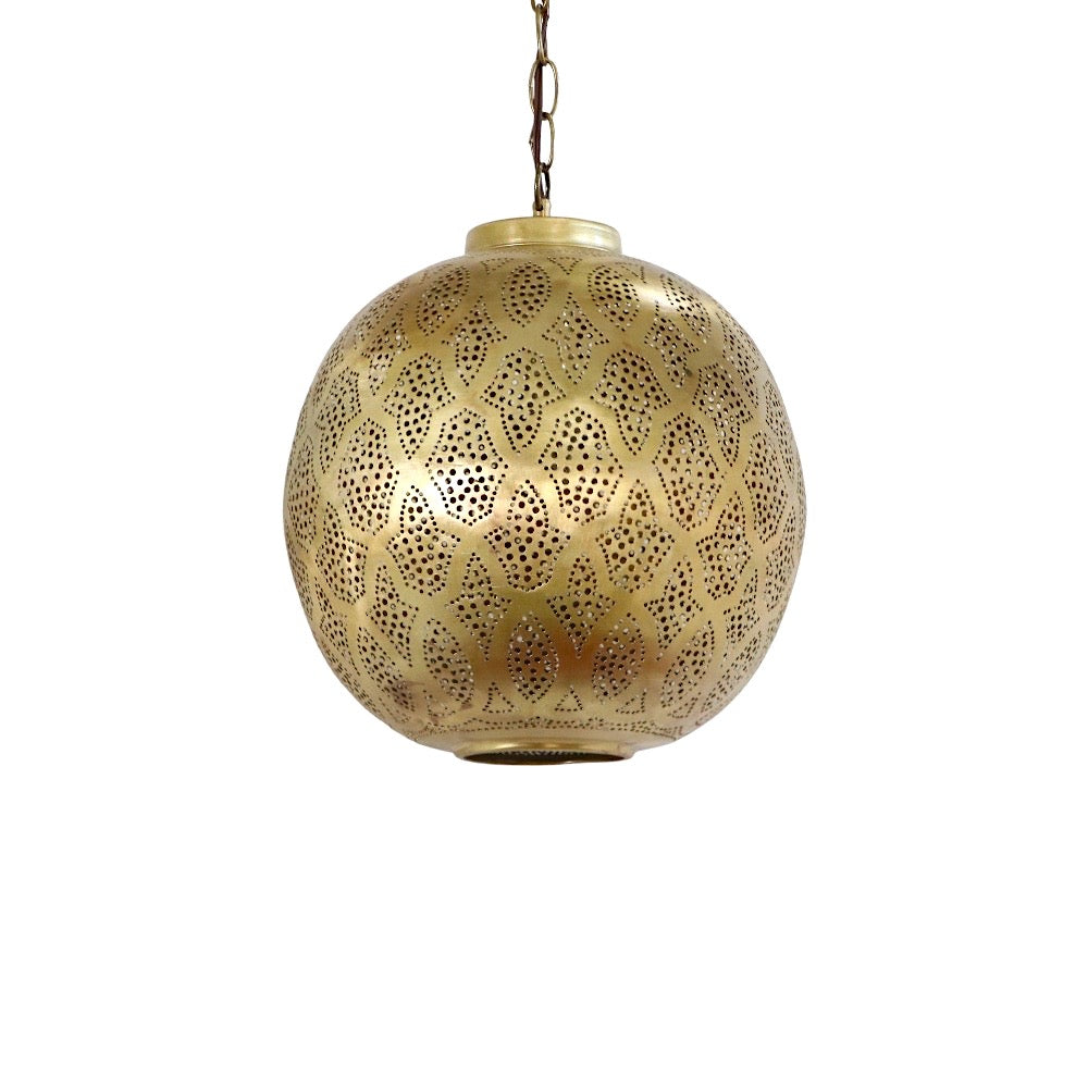 Hanging Moroccan Brass Lamp Rental