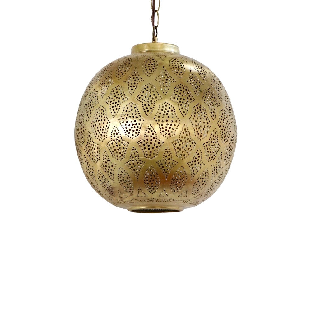 Hanging Moroccan Brass Lamp