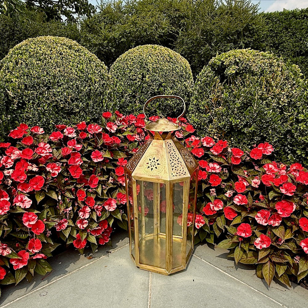 Medina Brass Metal Lantern Rental