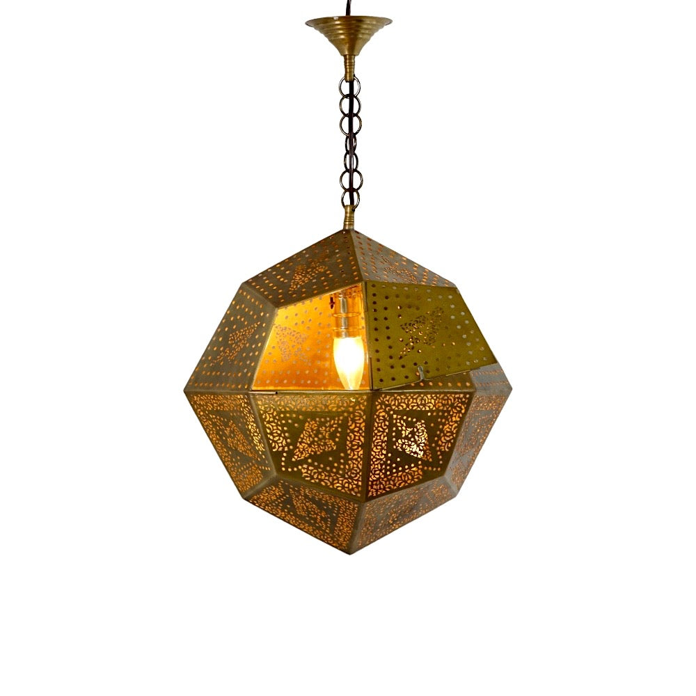 Moroccan Hexagon Hanging Pendant Lamp