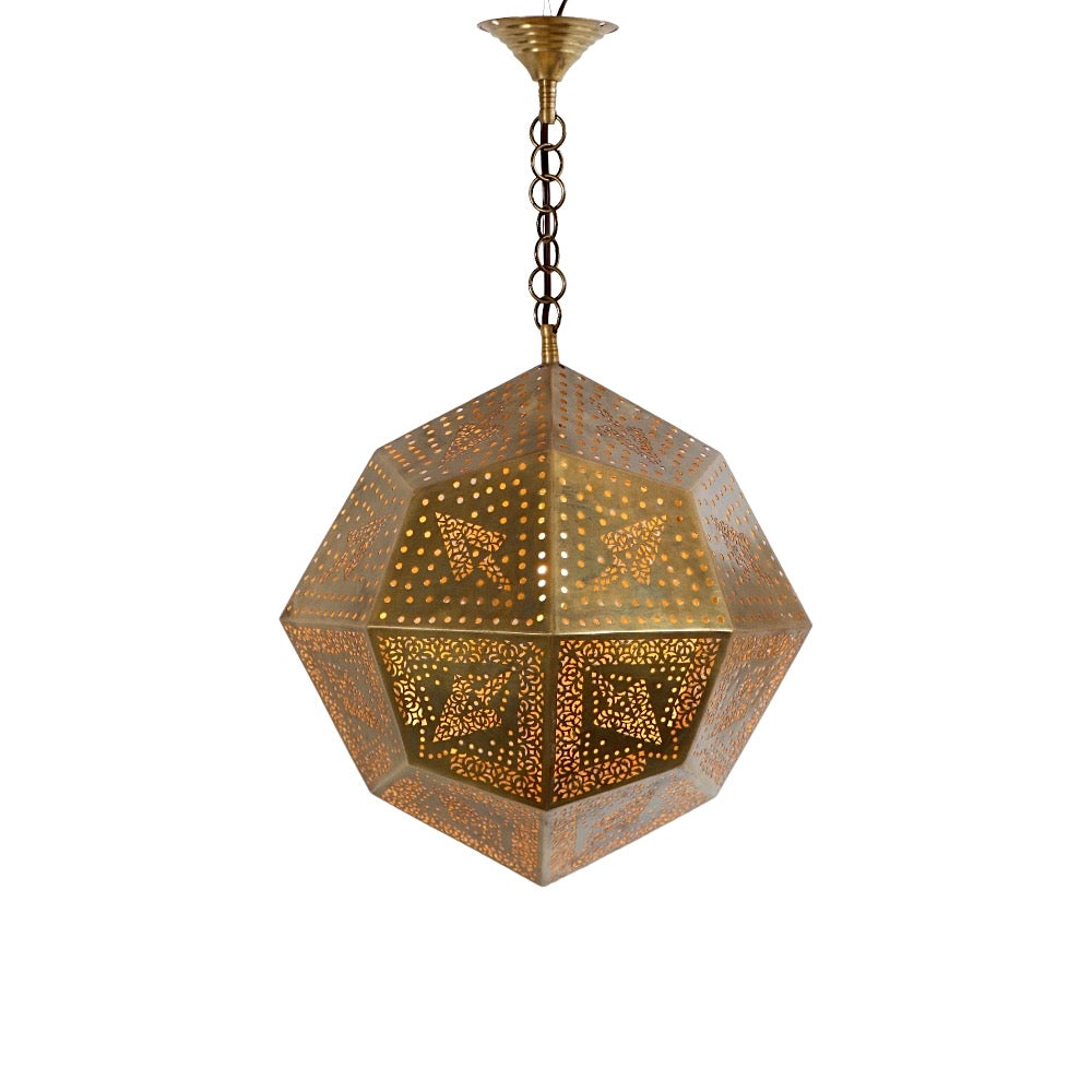 Moroccan Hexagon Hanging Pendant Lamp