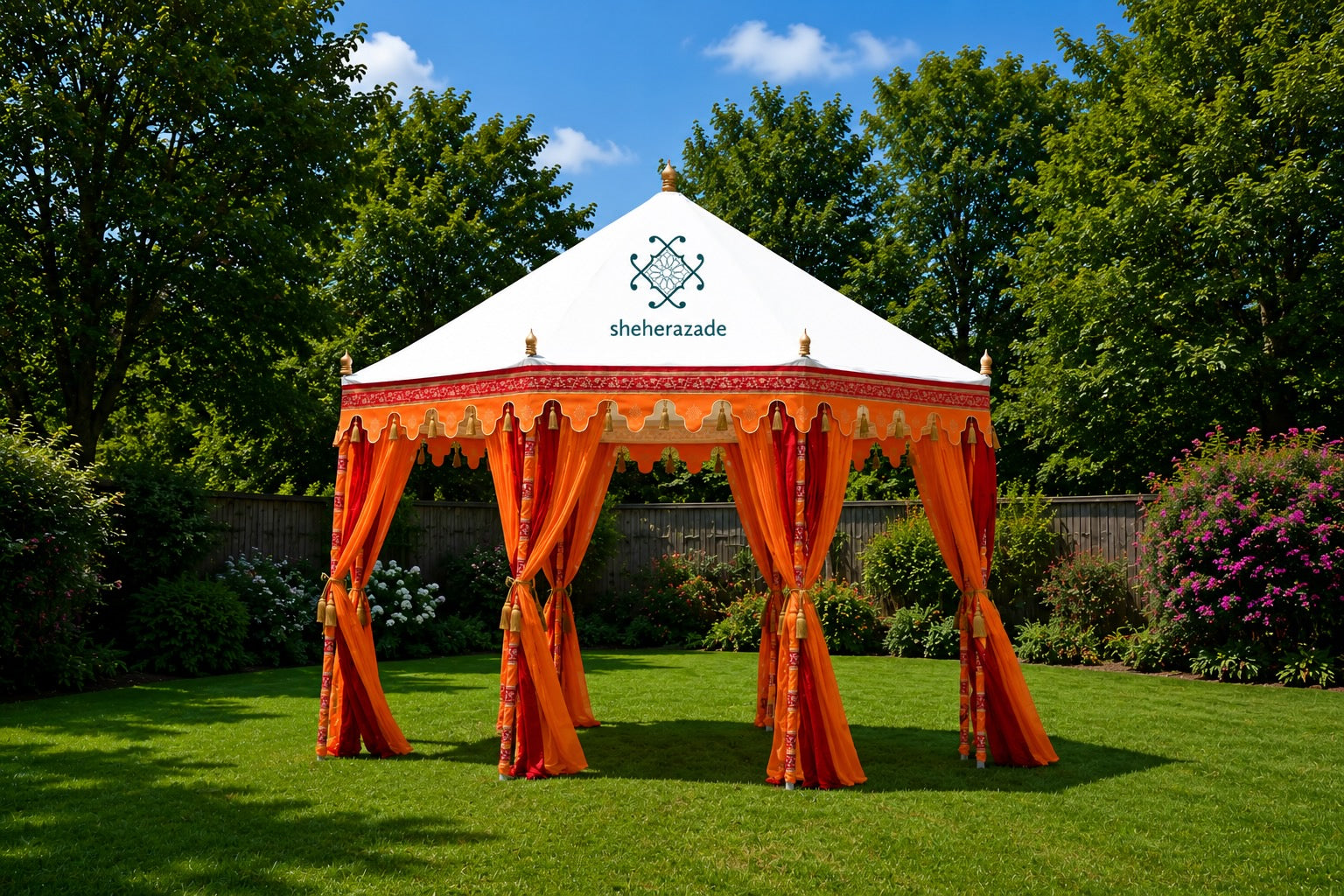 Saffron Orange Moroccan Tent