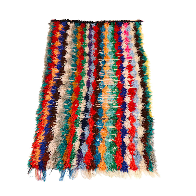 Boucherouite Rug- Rainbow Design