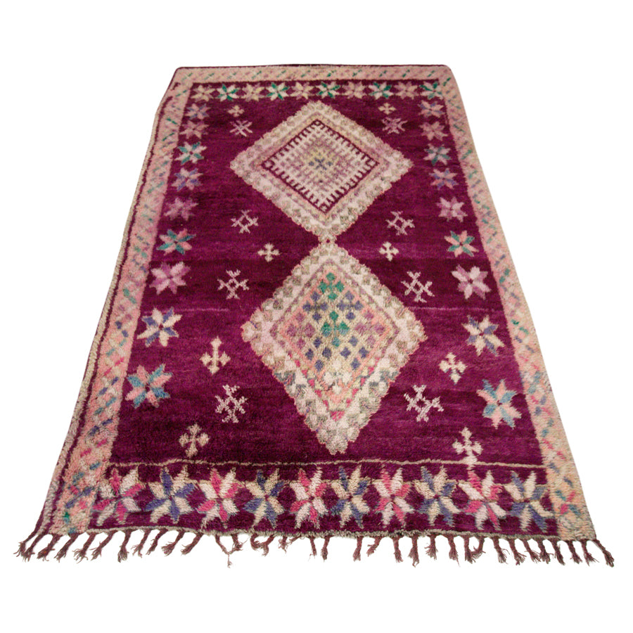 Vintage Moroccan Boujad Rug