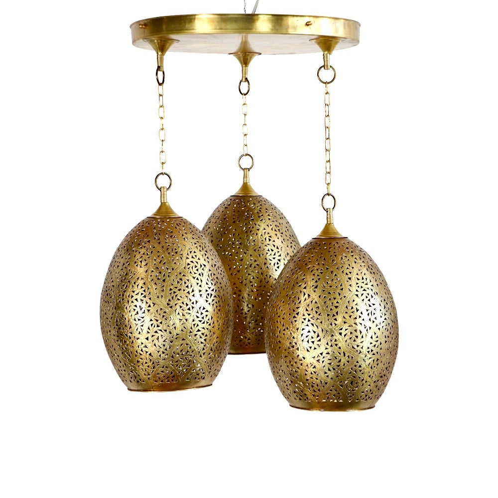 Moroccan Antique Brass Lamp