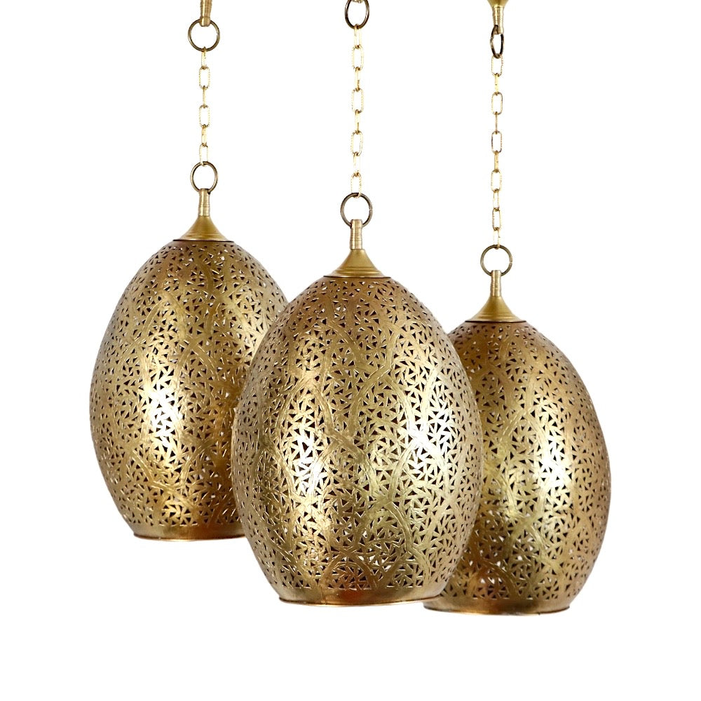 Moroccan Antique Brass Lamp