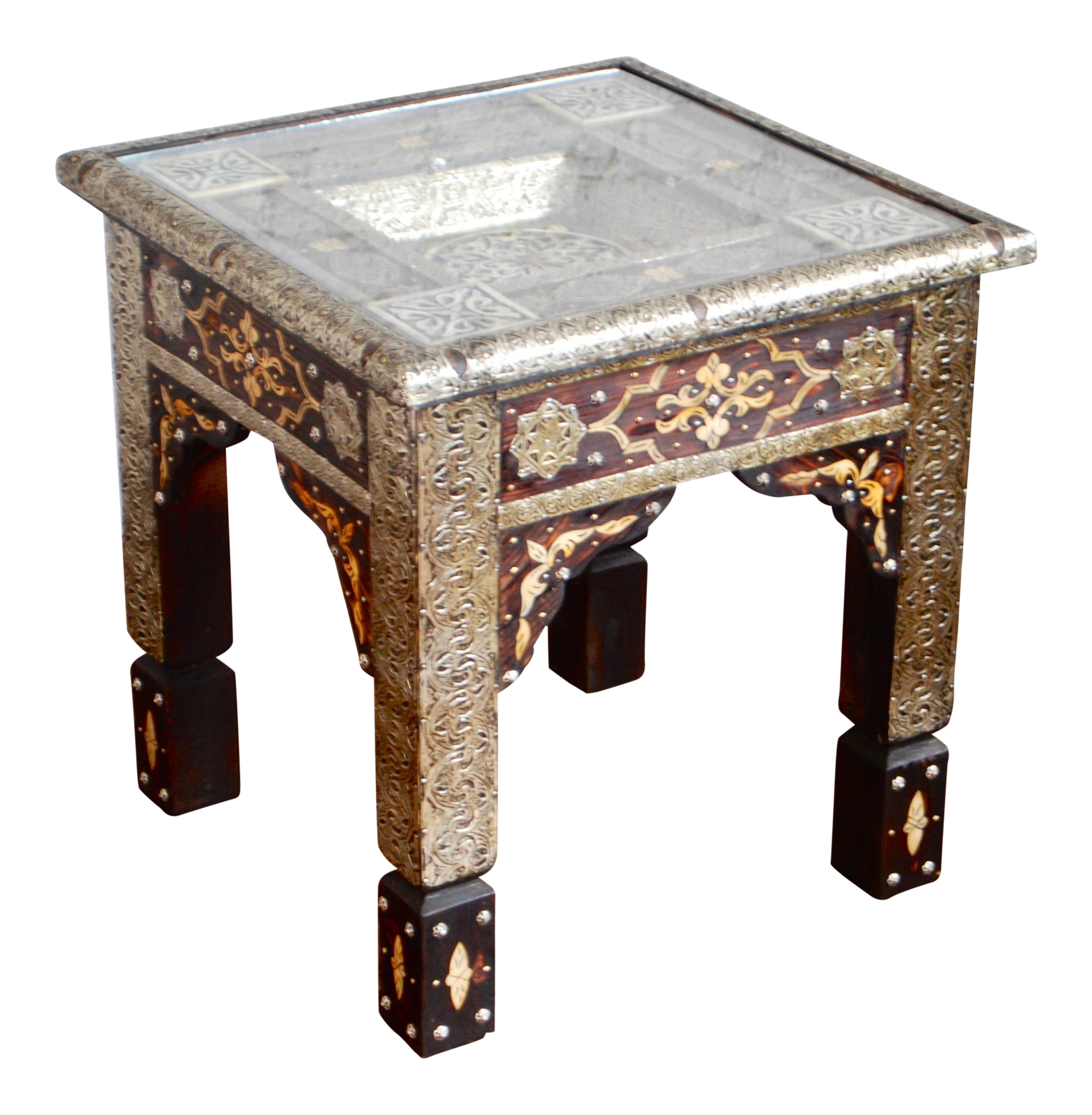 Moroccan Metal End Table