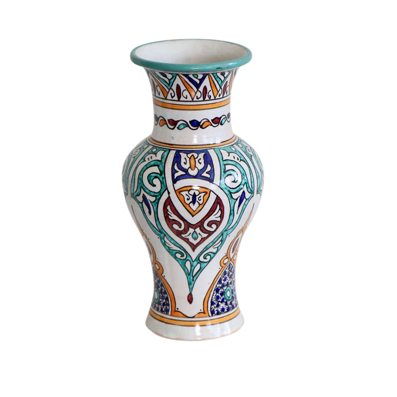 Tall Moroccan Ceramic Vase