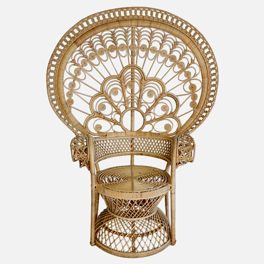 Peacock Wicker Chair
