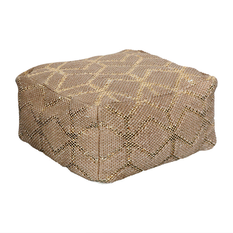 Gold & Jute Floor Pillow