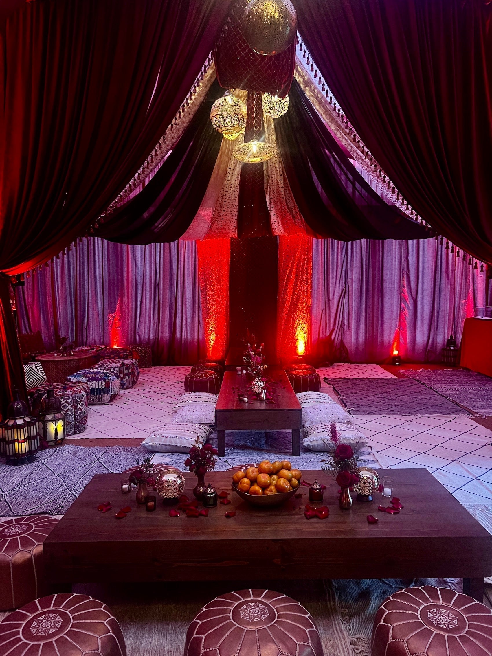 Moroccan Furniture Rental for a Stunning Henna Party