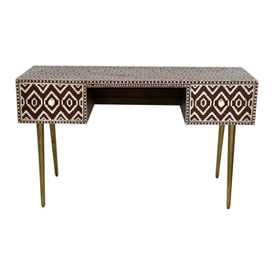 Brown Ikat Desk