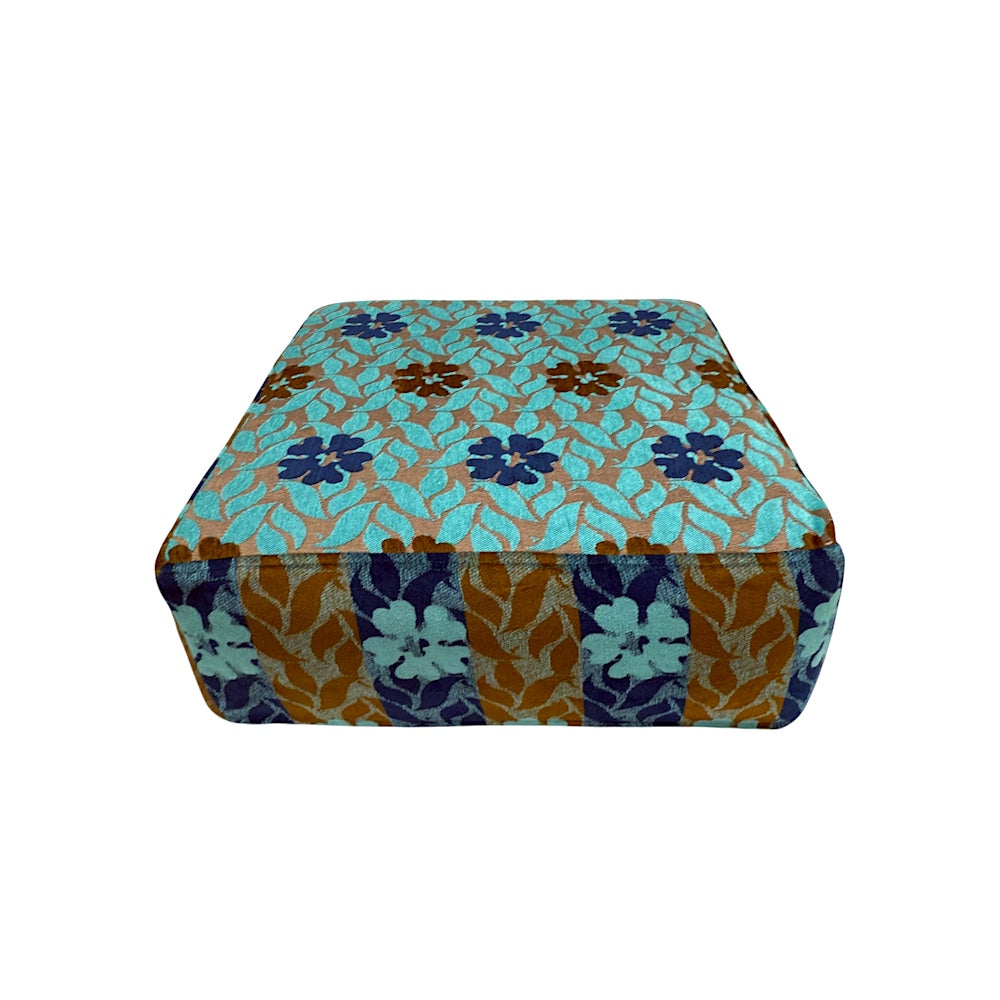 Casablanca Floor Ottoman- Blue