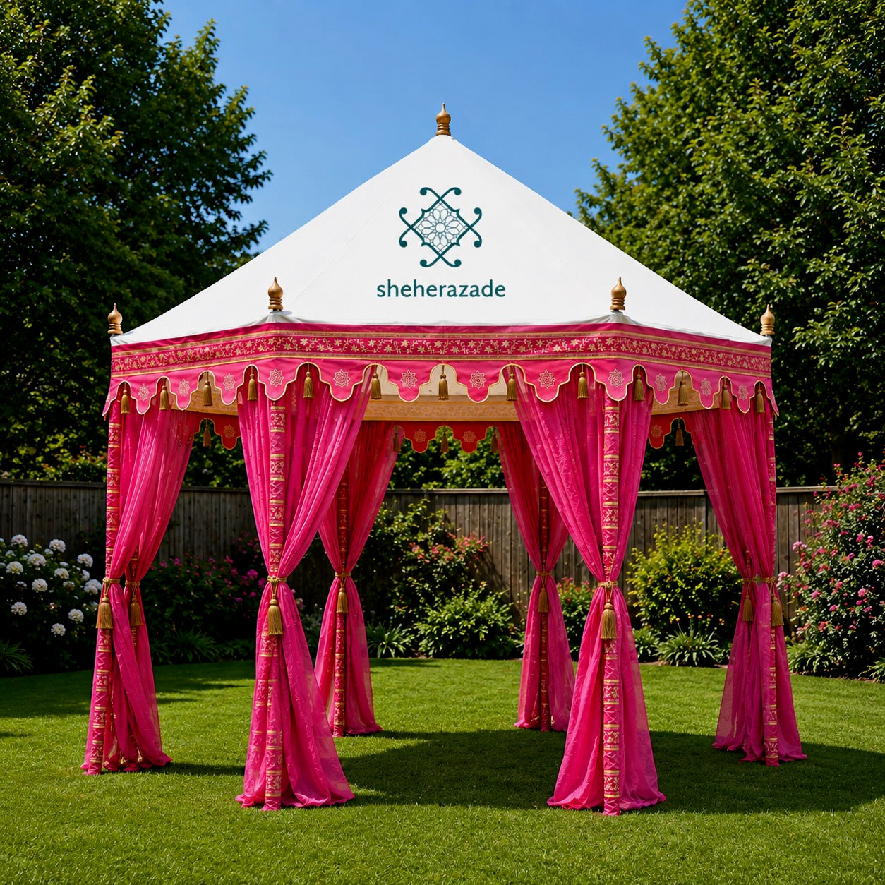 Fuchsia Majorelle Moroccan Tent Rental
