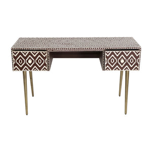 Brown Ikat Desk