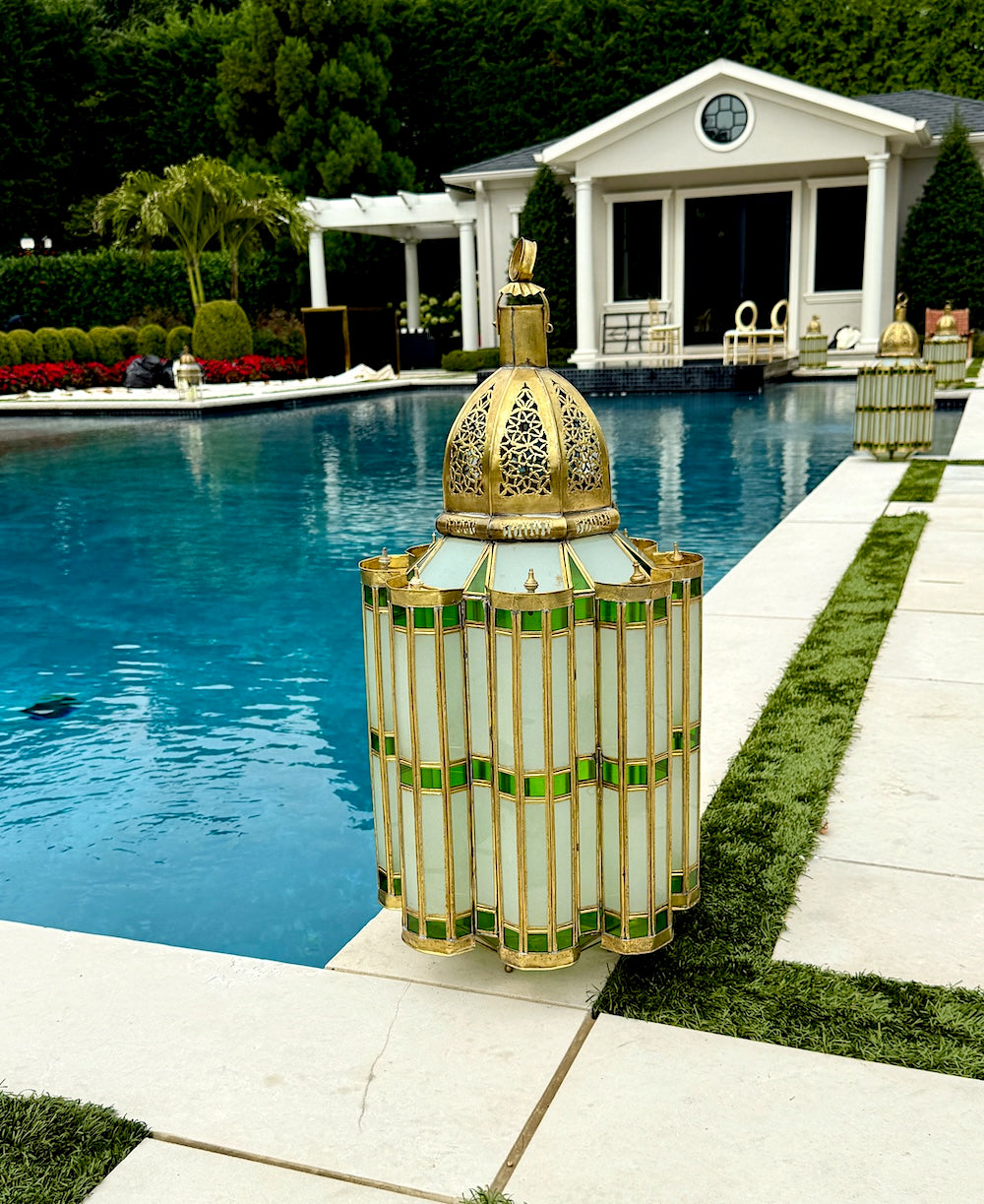 Moroccan Mamounia Brass Lantern