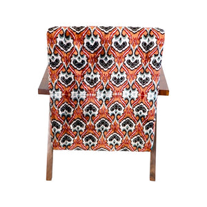 Ikat Velvet Reading Chair