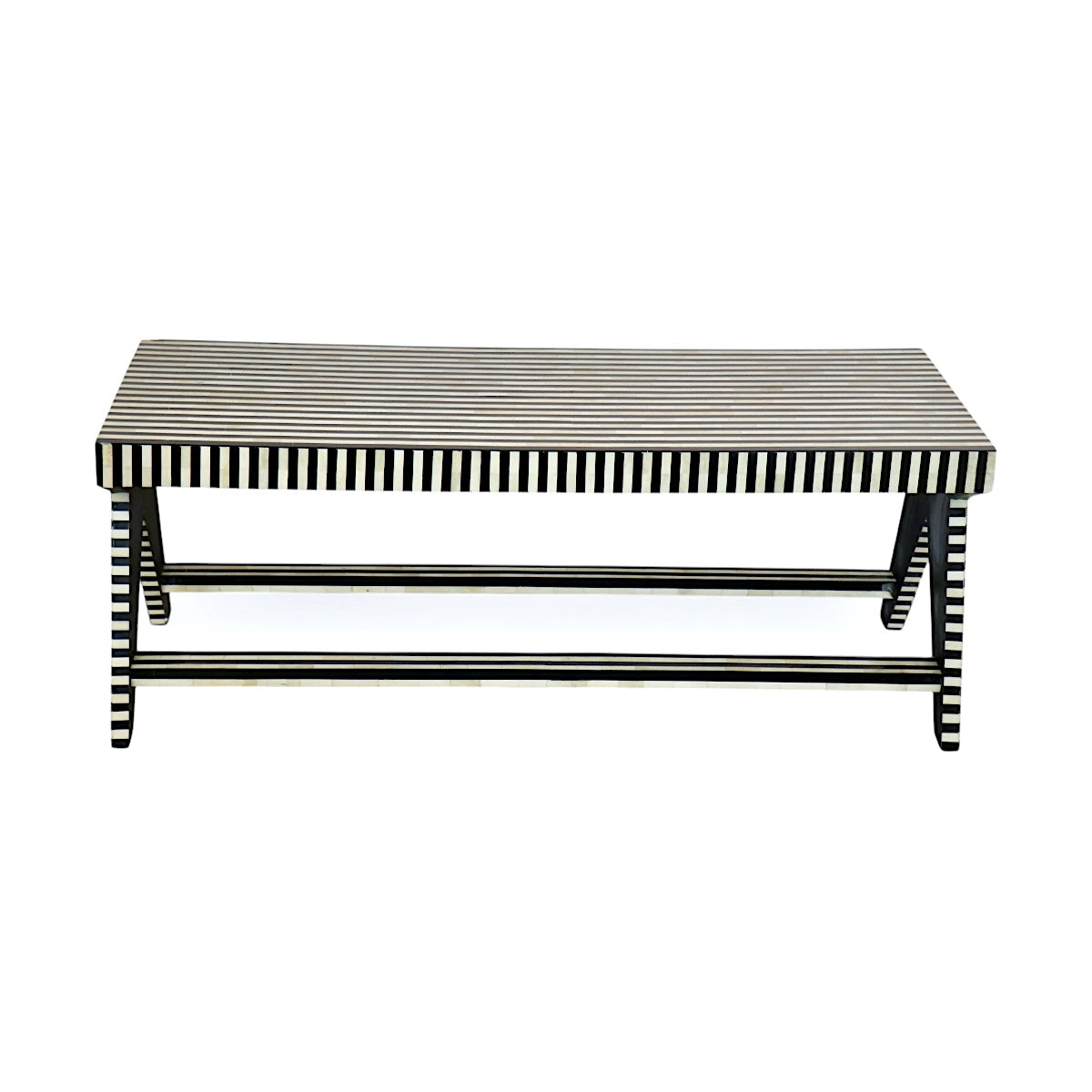 Striped Bone Inlay Bench Rental