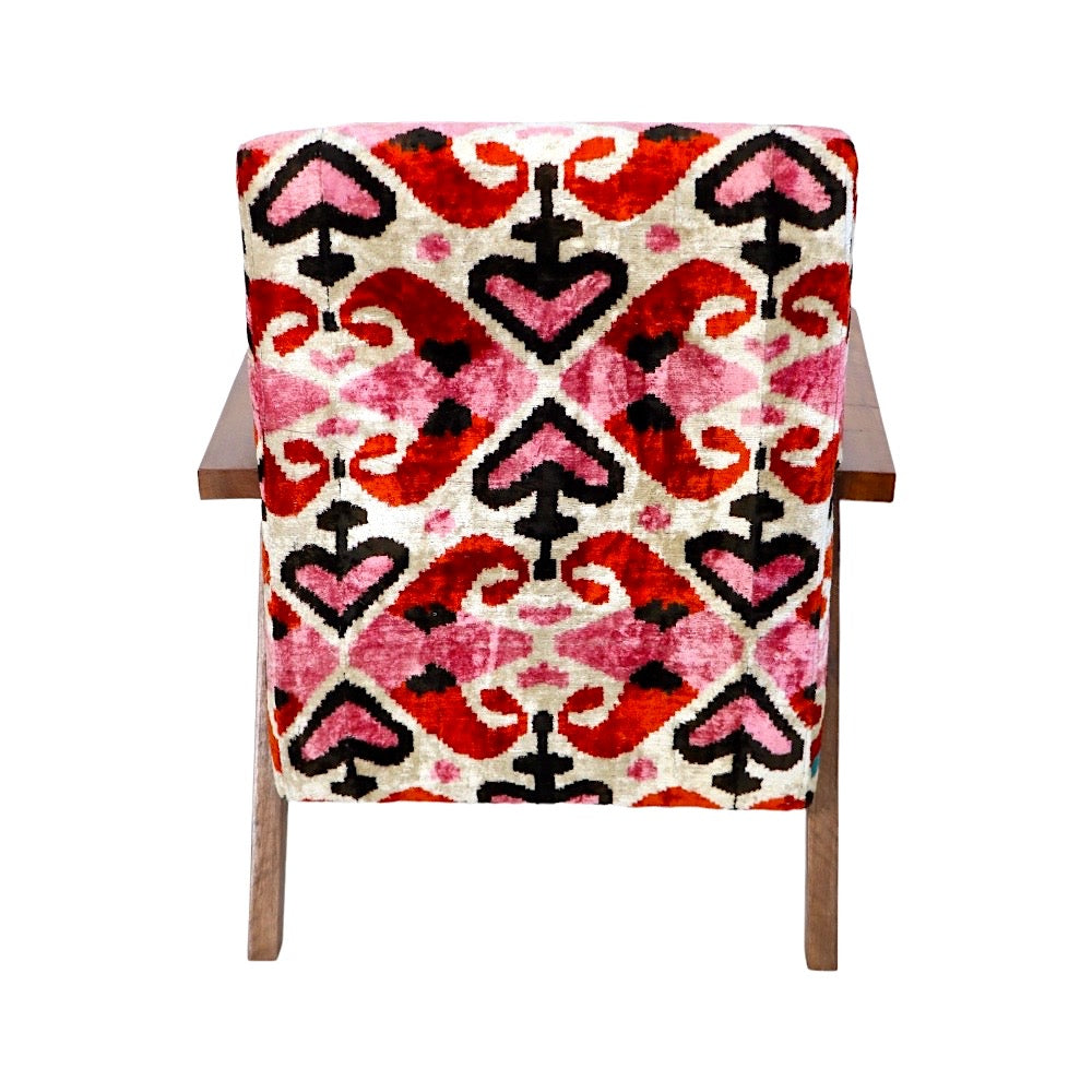 Ikat Velvet Armchair