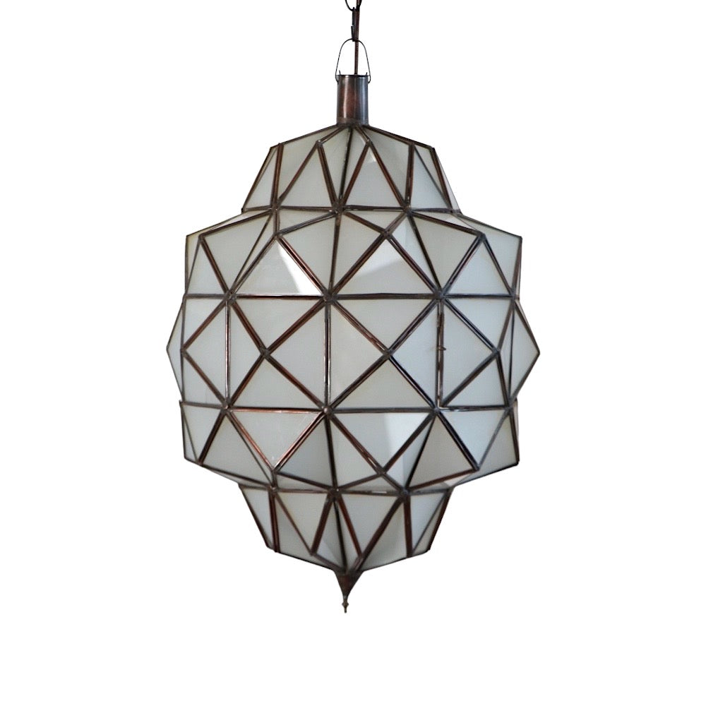 Art Deco Frosted Glass Lamp
