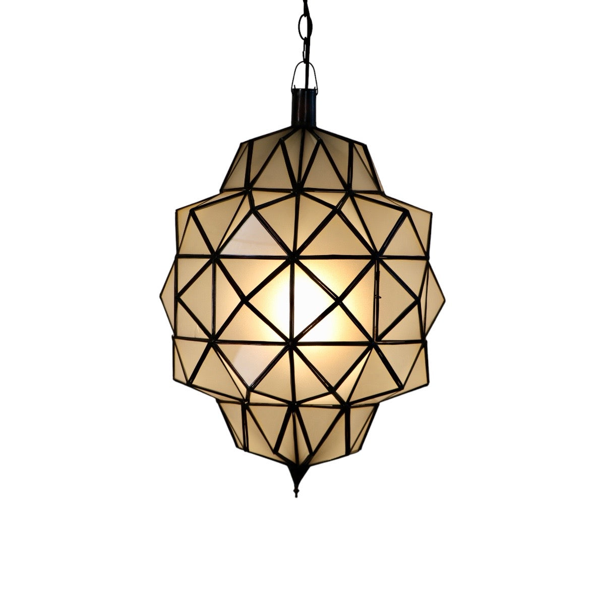 Art Deco Frosted Glass Lamp