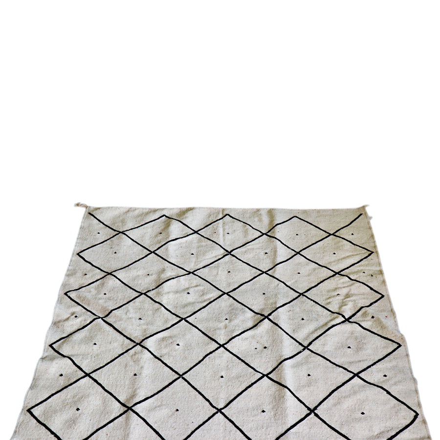 Beni Ourian Moroccan Rug- 58" x 96"