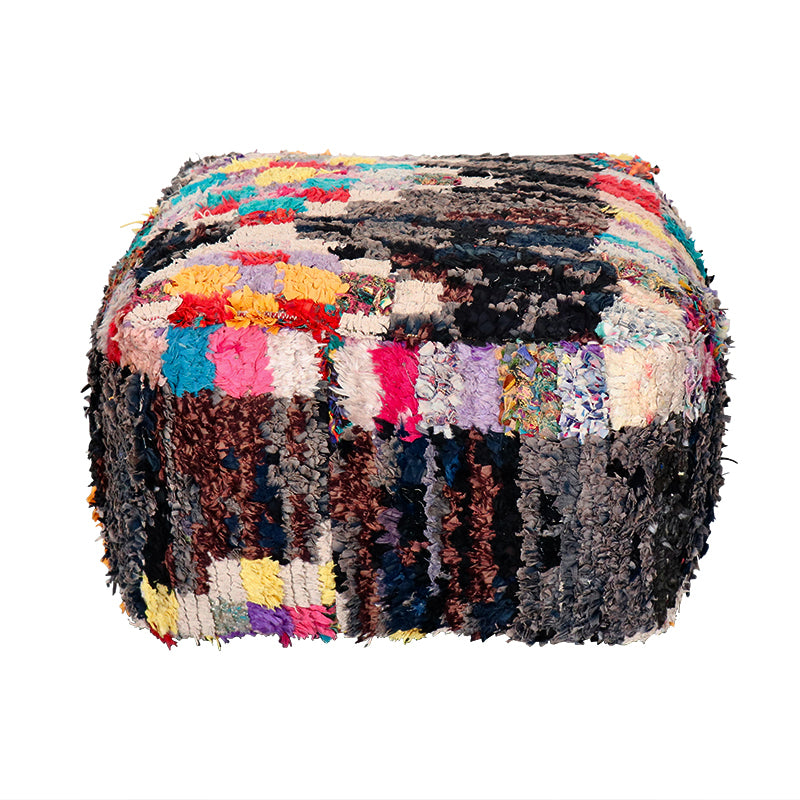 Black Boucherouite Ottoman