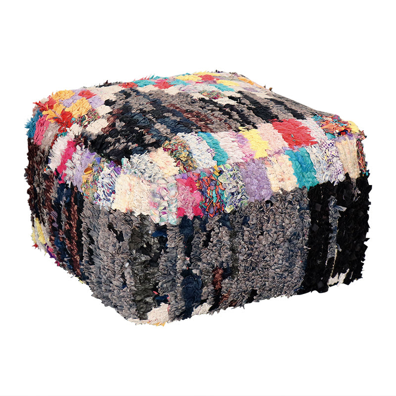 Black Boucherouite Ottoman
