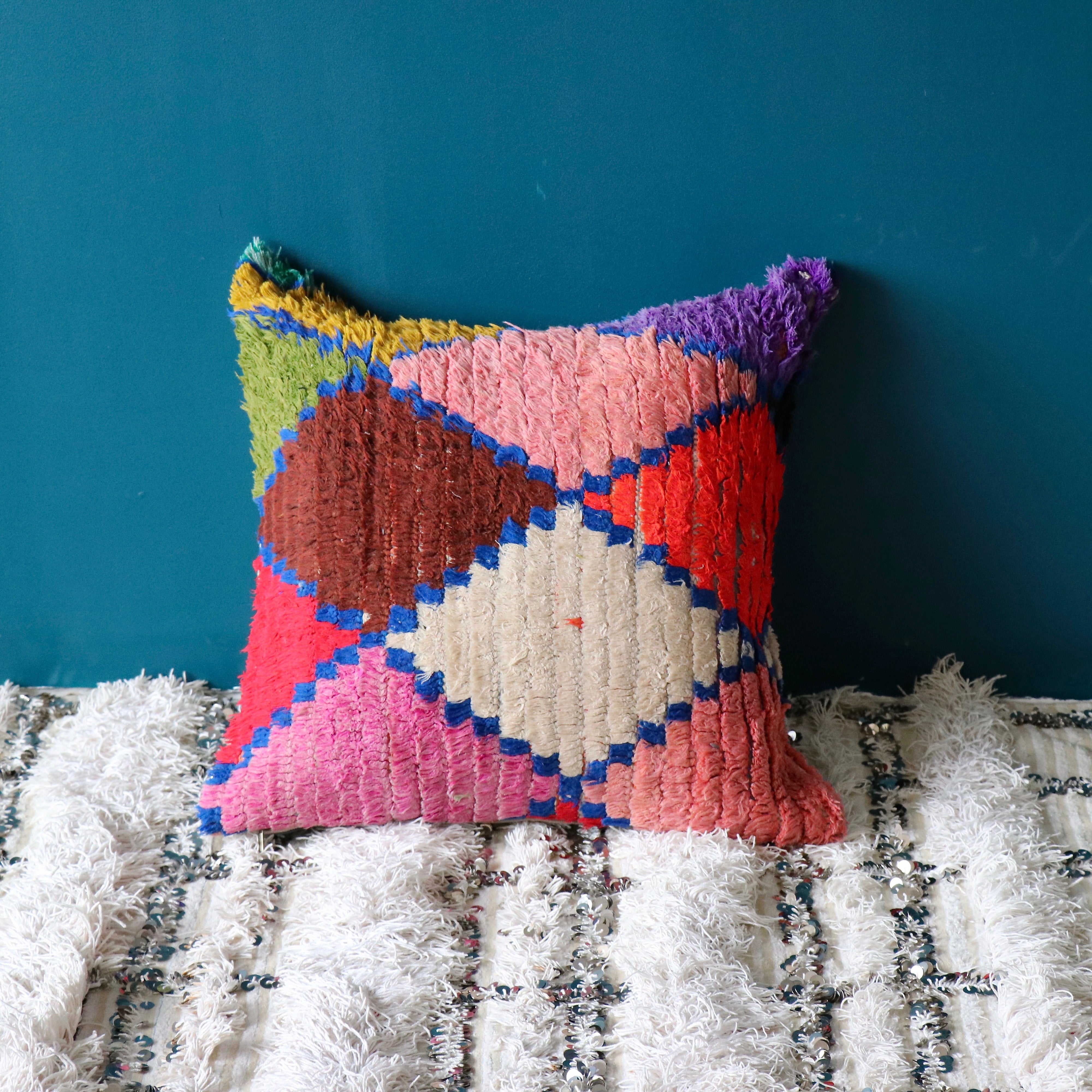 Boucherouite Floor Pillow