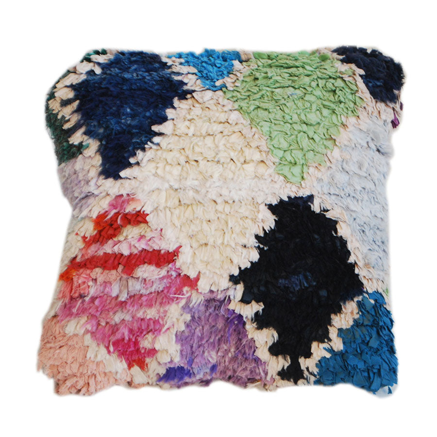 Vintage Boucherouite Rug Pillow