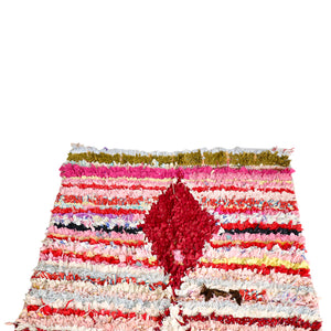 Pink Boucherouite Rug