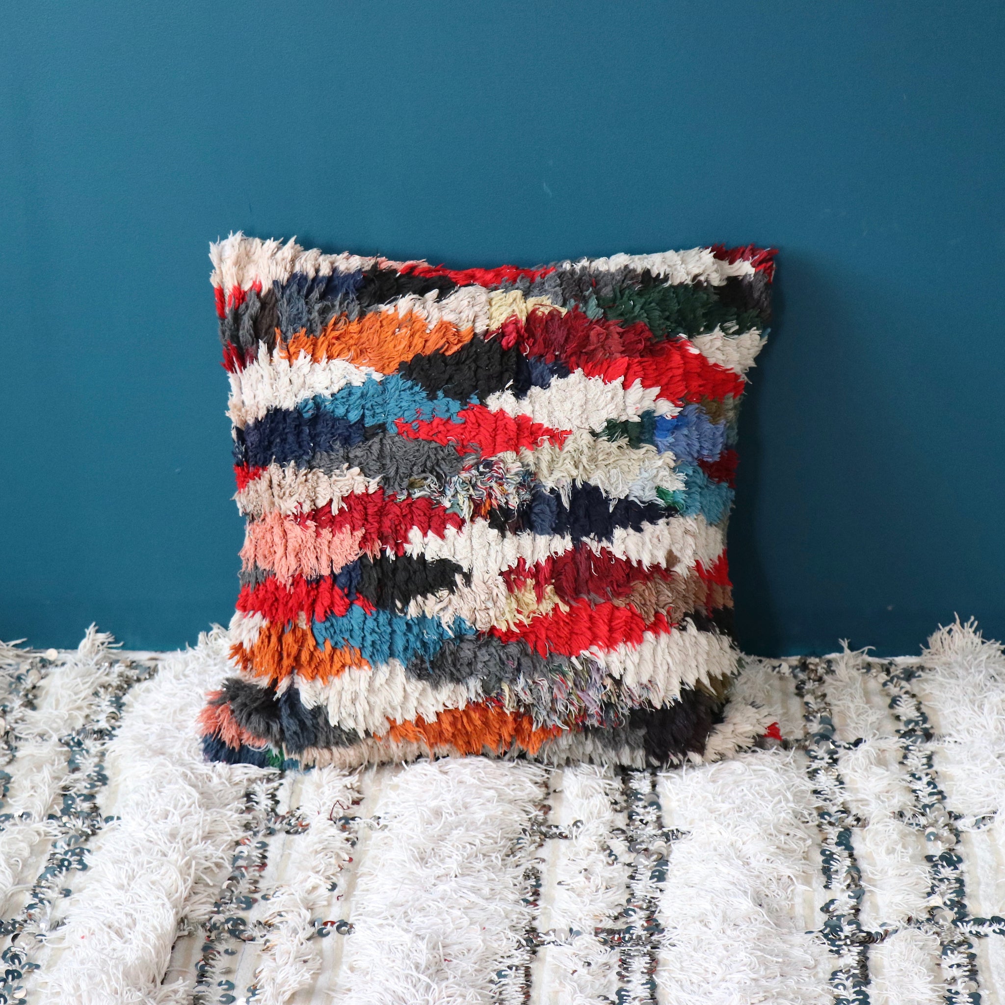 Boucherouite Rug Floor Cushion