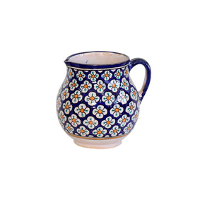 Moroccan Ceramic Pitcher Vase