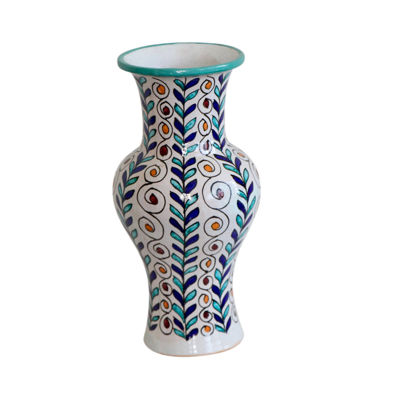 Tall Moroccan Ceramic Vase