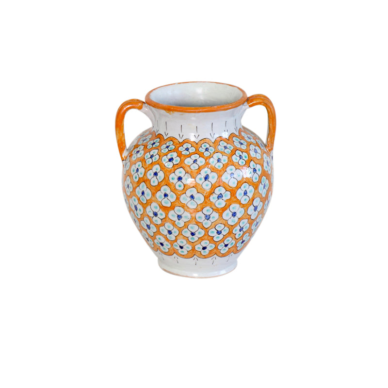 Moroccan Ceramic Ginger Jar- Yellow Vase