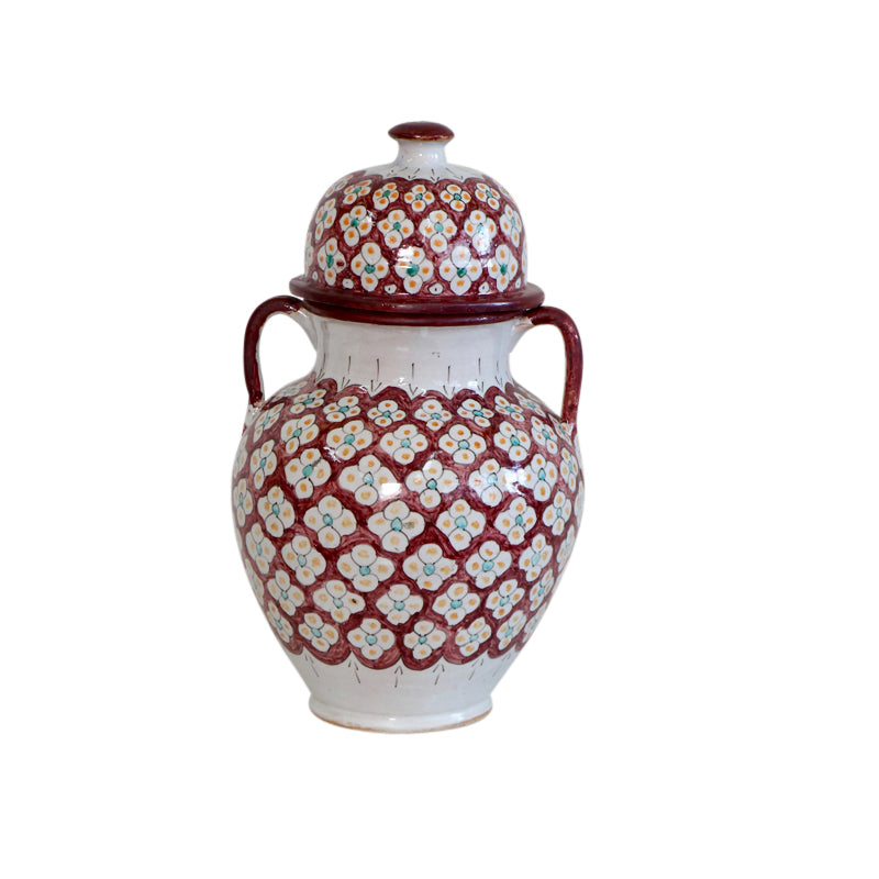 Moroccan Aubergine Ceramic Vase