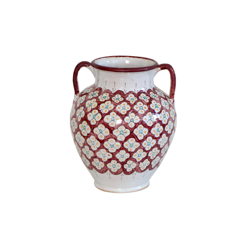 Moroccan Aubergine Ceramic Vase