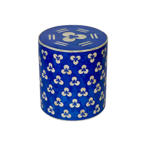 Blue Bone Inlay Drum