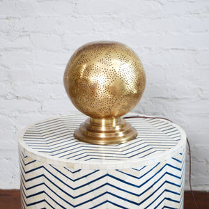 Brass Moroccan Table Lamp