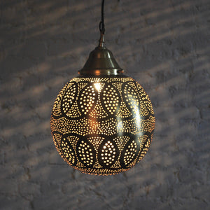 Brass Pendant Moroccan Lamp