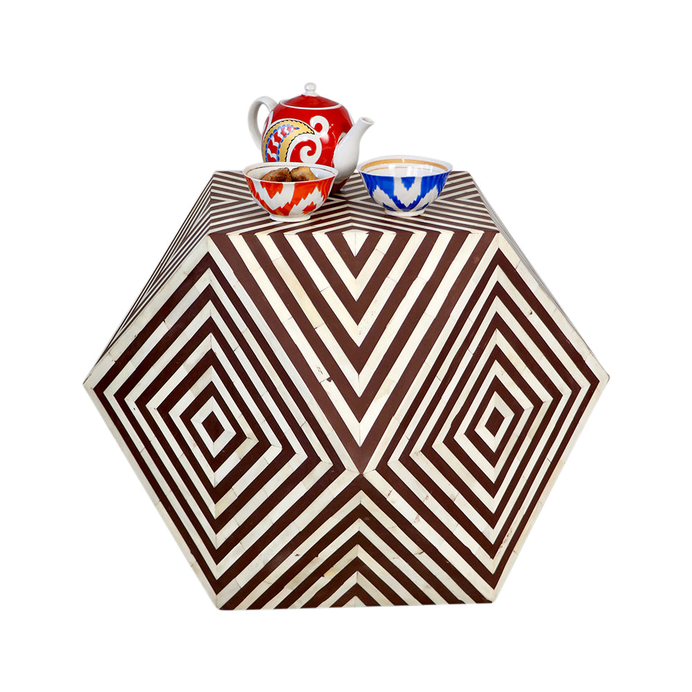 Diamond Coffee Table- Brown