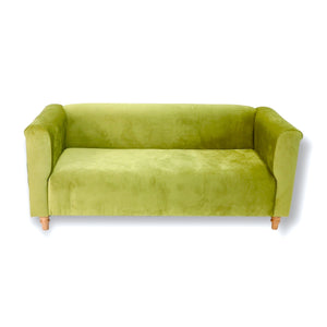 Green Velvet Tufted Sofa