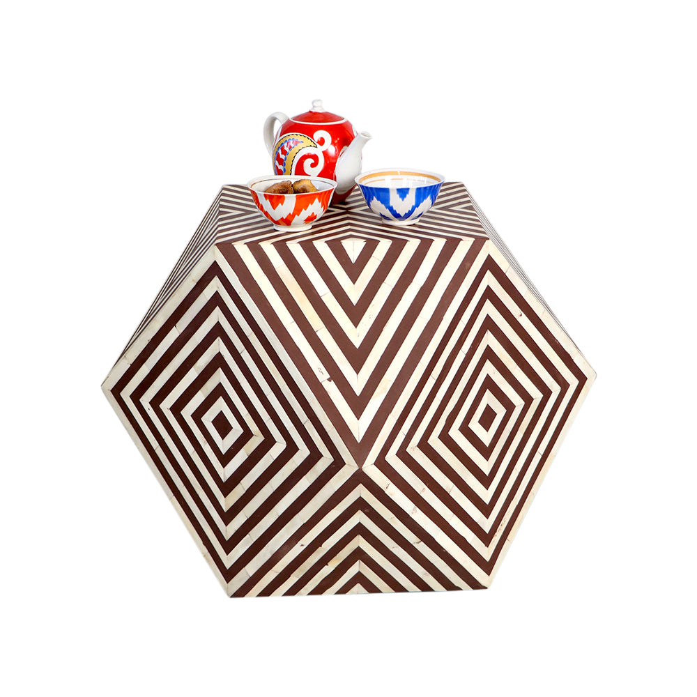 Diamond Coffee Table- Brown