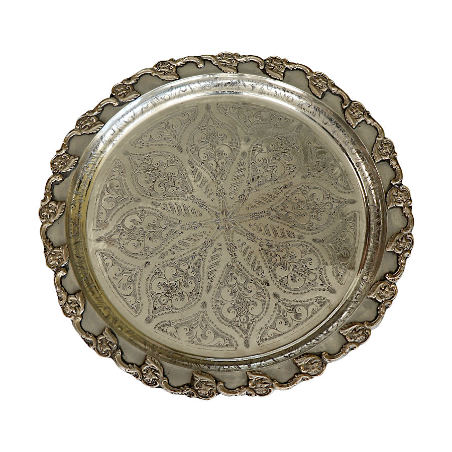 Moroccan Silver Tray