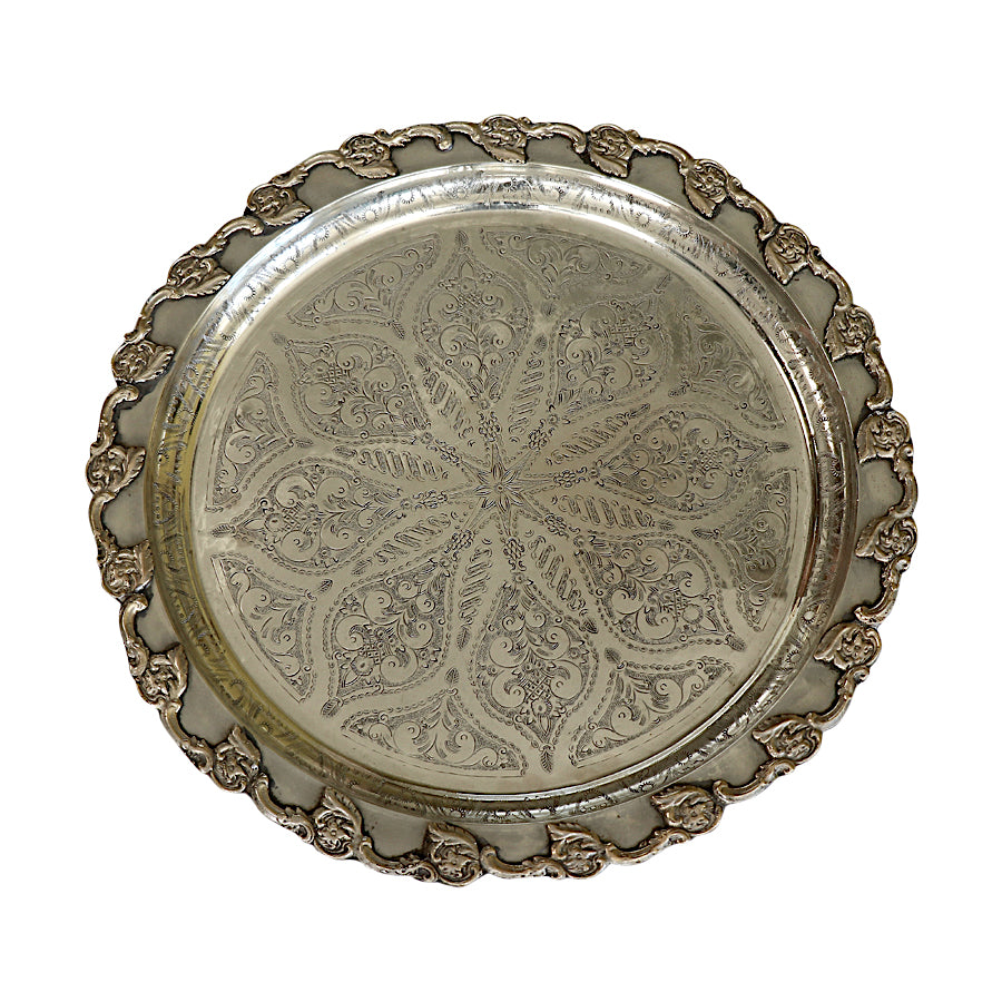 Moroccan Brass Table Tray - Sheherazade Event