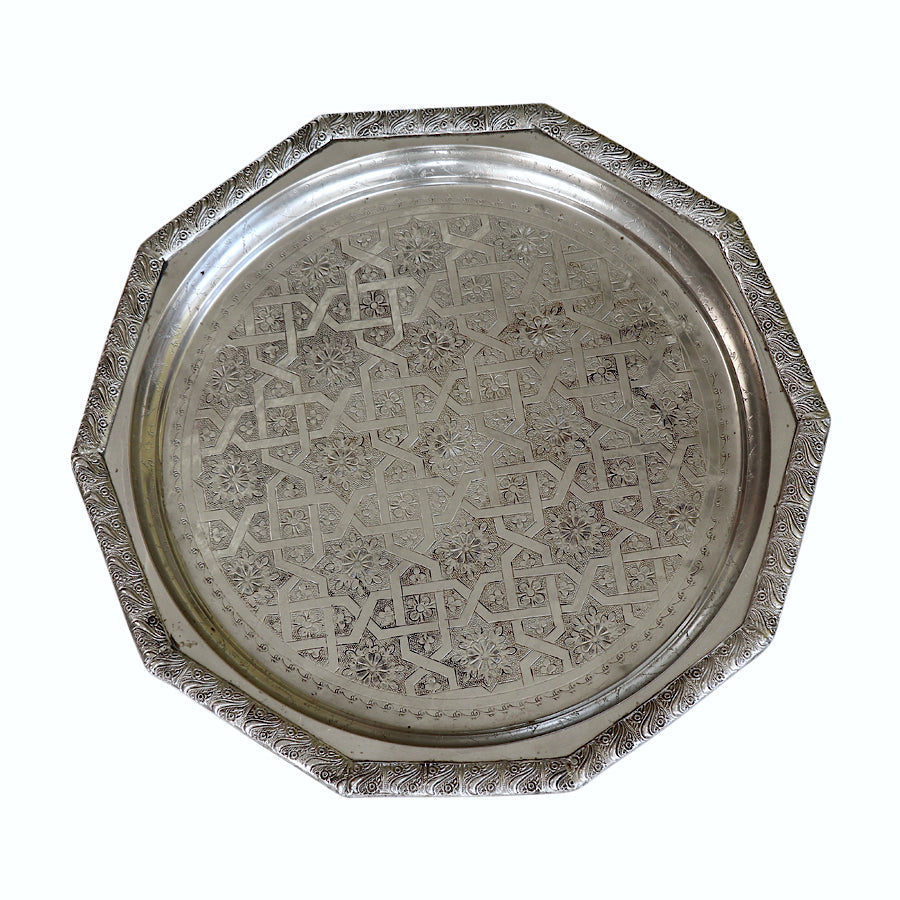 Moroccan Silver Tray
